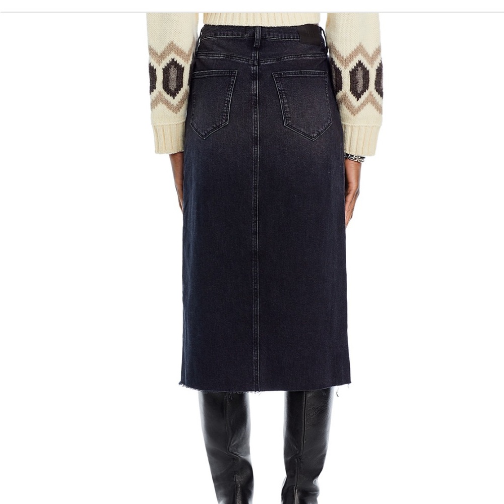 PAIGE Meadow Midi Denim Skirt - Picture 4 of 10